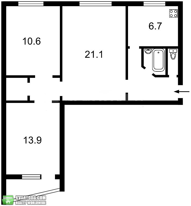 Sell 3-room apartment. Киев,  Энтузиастов — photo 2
