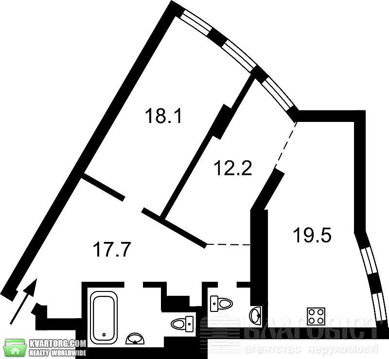 Sell 2-room apartment. Киев, Ризька — photo 10