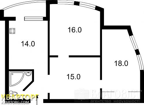 Sell 2-room apartment. Киев,  Забилы — photo 2