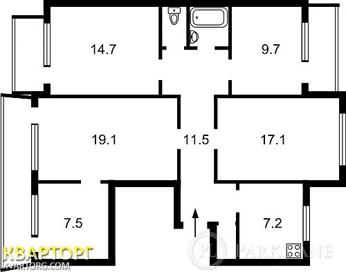 продам 5-комнатную квартиру. Киев,  Курнатовского - фото 2