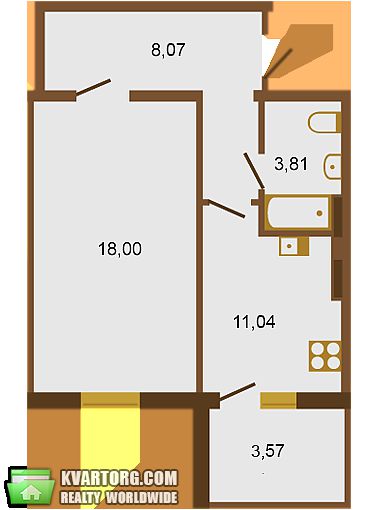 Sell 1-room apartment. Киев, Чубинского — photo 1