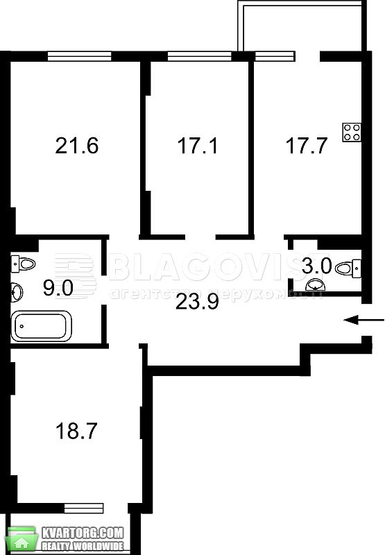 Sell 3-room apartment. Киев, Коновальця Євгенія — photo 1