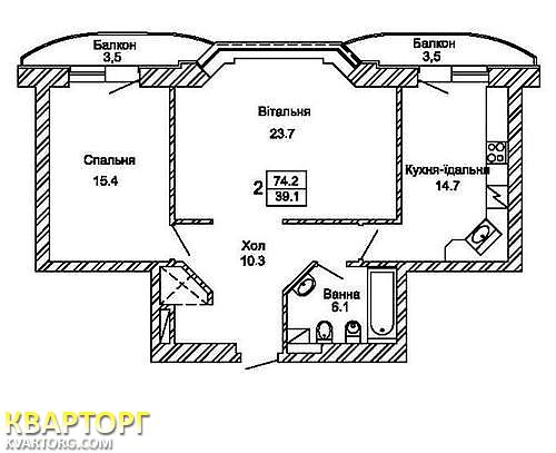 Rent out 2-room apartment. Киев,  Шмидта — photo 5