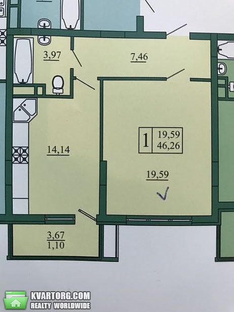 Sell 1-room apartment. Киев,  Ломоносова — photo 2