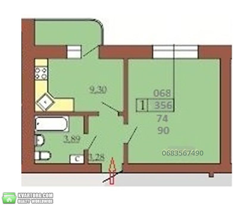 Sell 1-room apartment. Киев,  Дубинина — photo 9