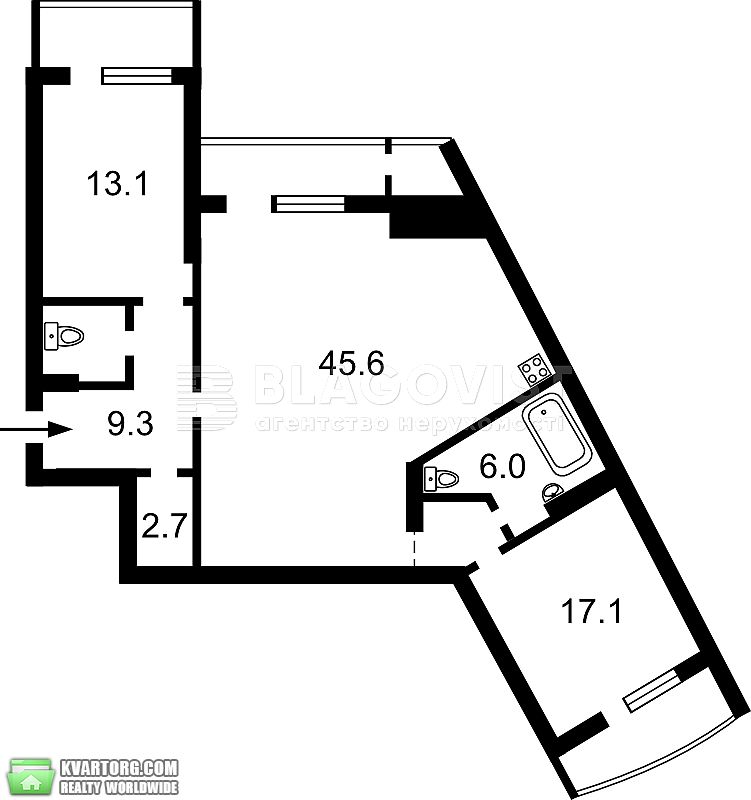 Sell 3-room apartment. Киев,  Срибнокильская — photo 2