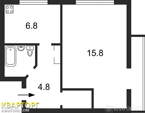 Sell 1-room apartment. Киев,  Палладина пр — photo 2
