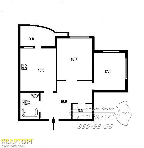 Sell 2-room apartment. Киев,  Львовская — photo 2