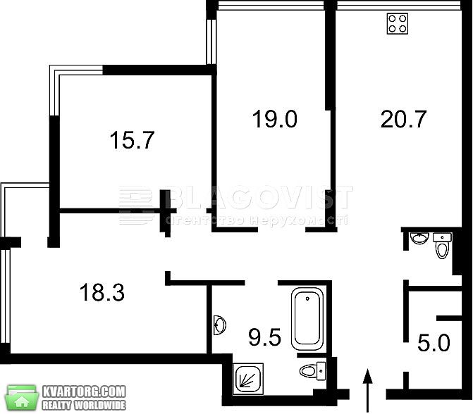 Sell 3-room apartment. Киев,  Конева — photo 7