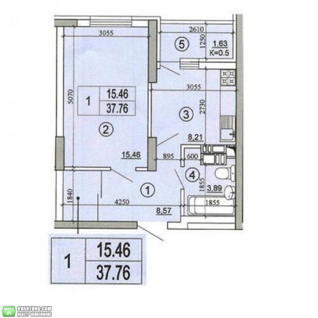 Sell 1-room apartment. Киев, Николая Лебедева — photo 3