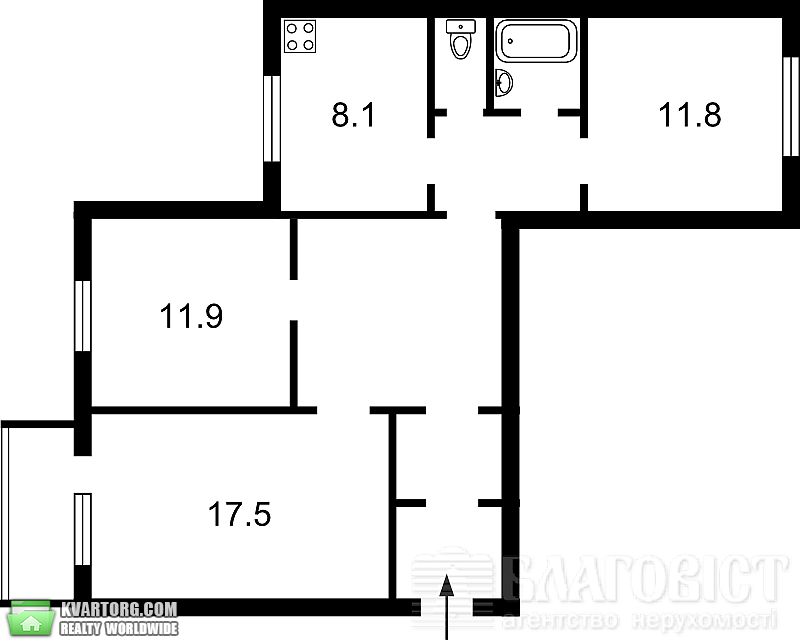 Sell 3-room apartment. Киев,  Срибнокильская — photo 2