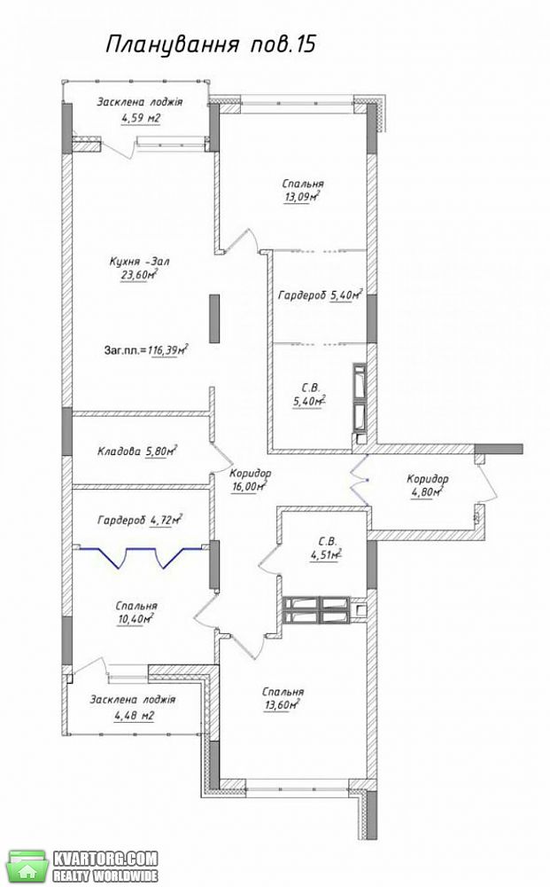 Sell 4-room apartment. Киев, Драгомирова ул. — photo 3