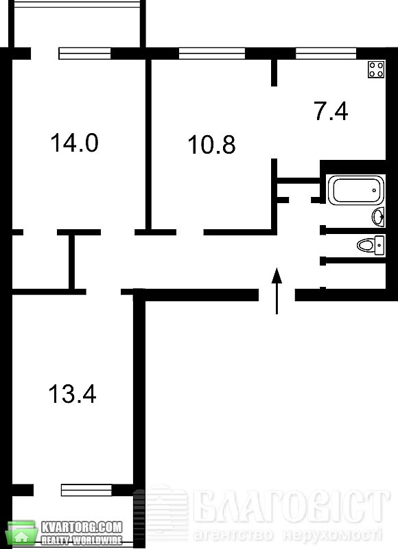 Sell 3-room apartment. Киев,  Героев Сталинграда пр — photo 2