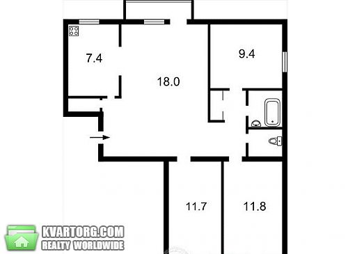 Sell 3-room apartment. Киев, Победы пр — photo 1