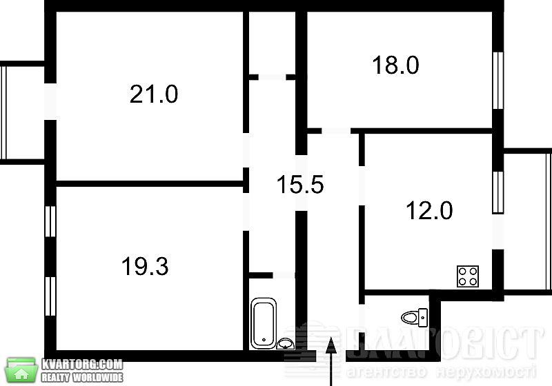 Sell 3-room apartment. Киев, Владимирская — photo 2