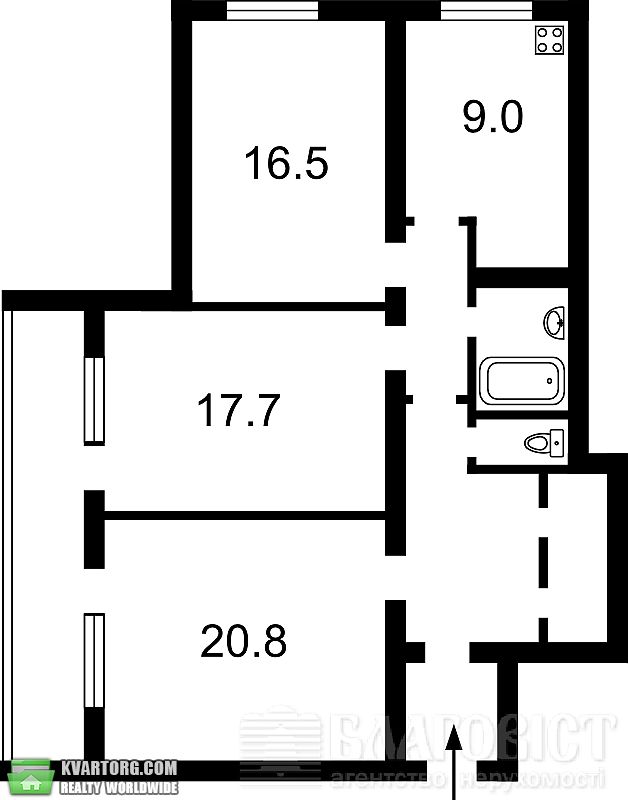 Sell 3-room apartment. Киев,  Луначарского — photo 7