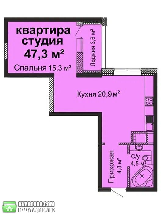 Sell 1-room apartment. Одесса, Варненская — photo 1