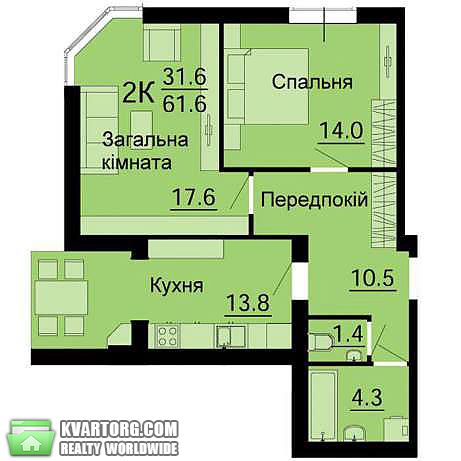 Sell 2-room apartment. Киев, Кошевая — photo 1