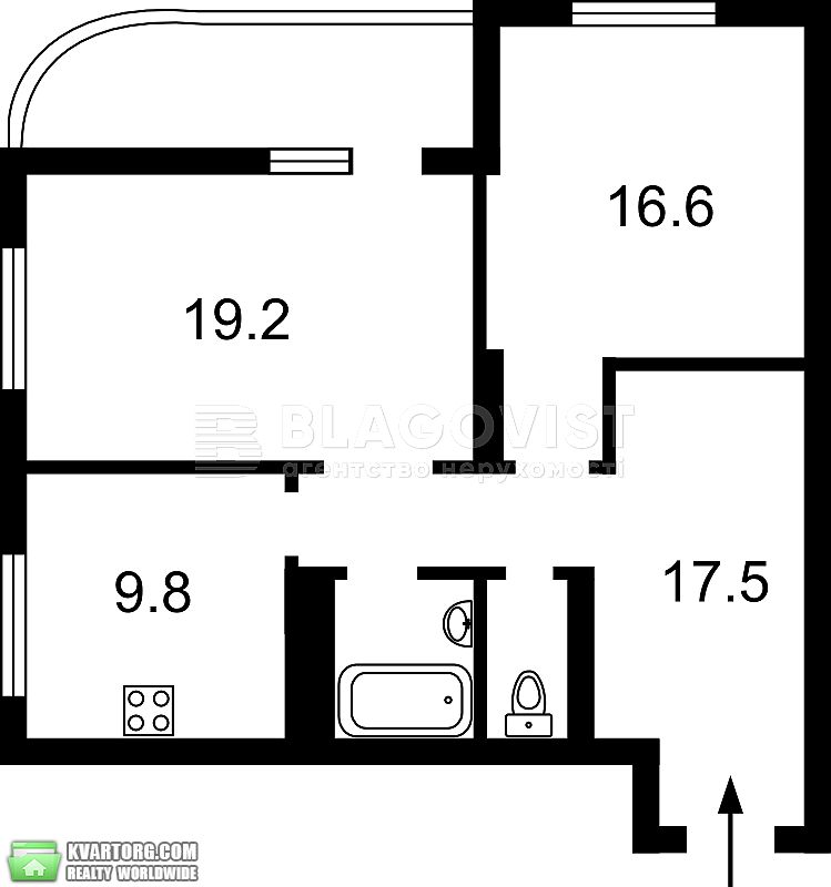 Sell 2-room apartment. Киев, Юрия Кондратюка — photo 5