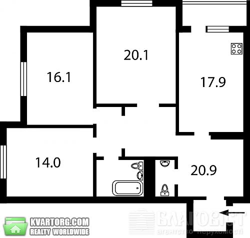 Sell 3-room apartment. Киев, Драгоманова — photo 6