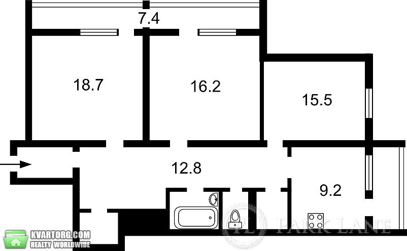 Sell 3-room apartment. Киев, Тарасівська — photo 2