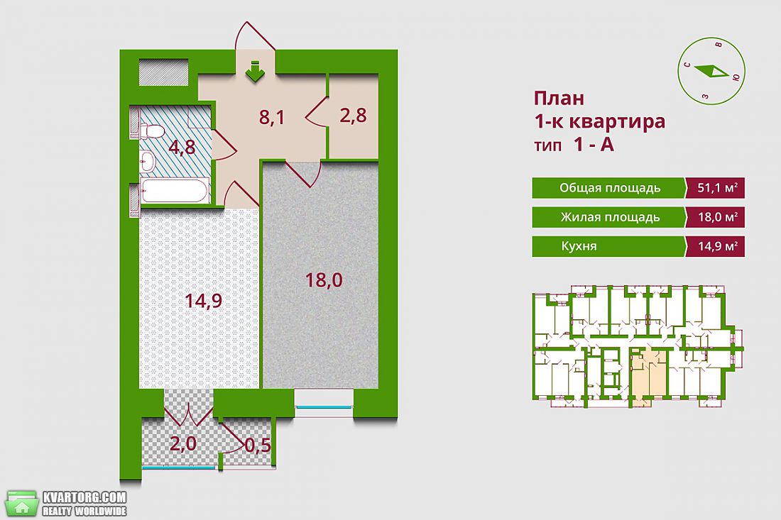 Sell 1-room apartment. Киев,  Островского — photo 4