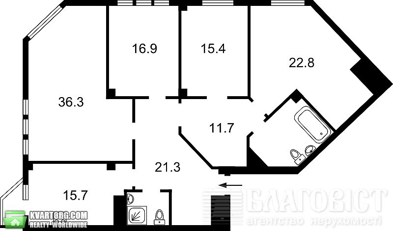 Sell 4-room apartment. Киев,  Ломоносова — photo 2