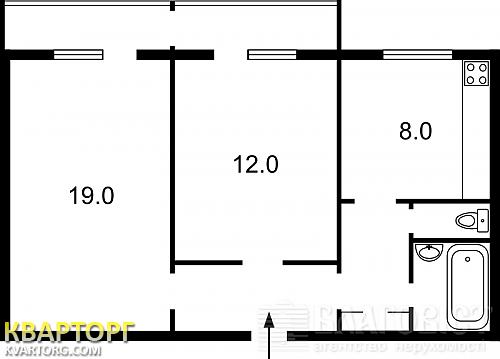 Sell 2-room apartment. Киев, Луначарского — photo 2