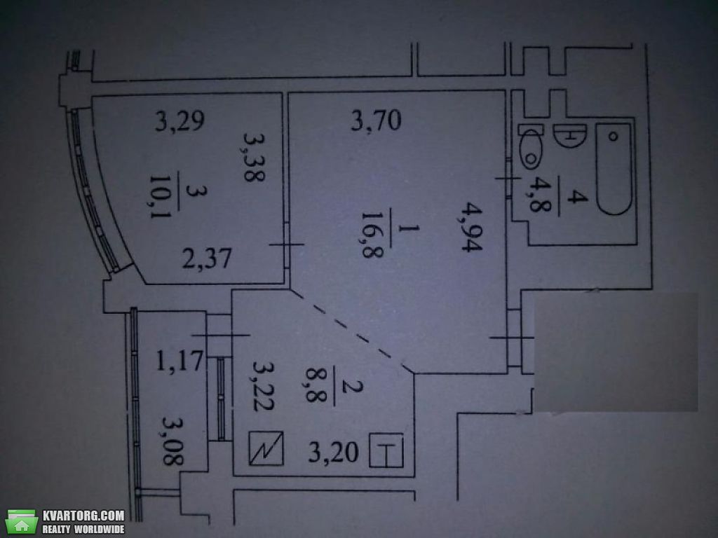 Sell 1-room apartment. Киев,  Днепровская наб — photo 8