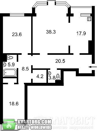 Sell 3-room apartment. Киев, Щорса — photo 7
