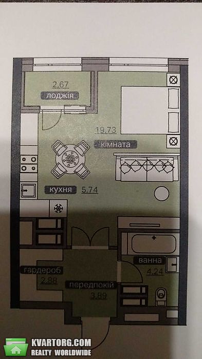 Sell 1-room apartment. Киев,  Заболотного — photo 3