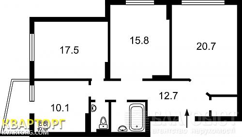 Sell 3-room apartment. Киев,  Танковая — photo 1