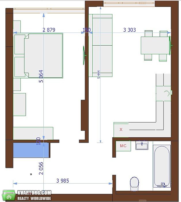 Sell 1-room apartment. Киев, Академика Вильямса — photo 8