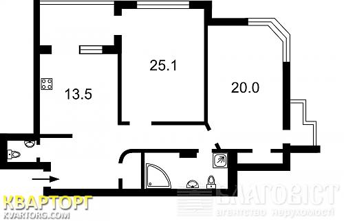 Sell 2-room apartment. Киев, Бажана — photo 9