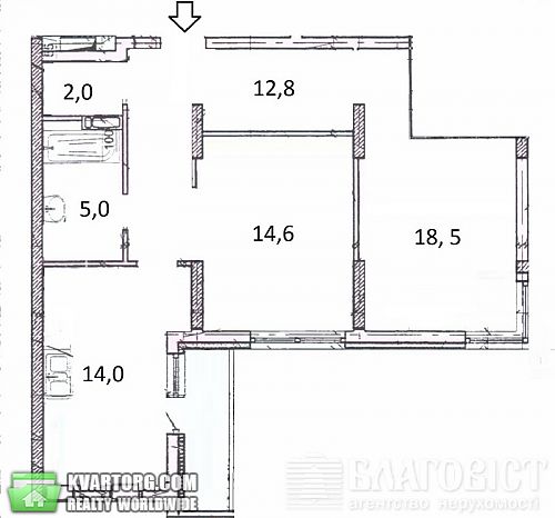 Sell 2-room apartment. Киев, Вильямса — photo 9
