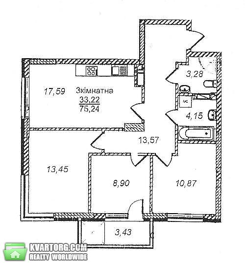 продам 3-комнатную квартиру. Киев,   Дегтяренко - фото 10