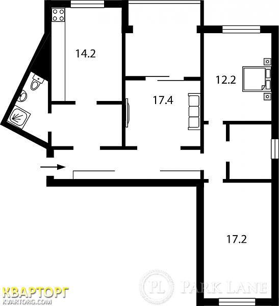 Sell 3-room apartment. Киев, Правды пр — photo 2
