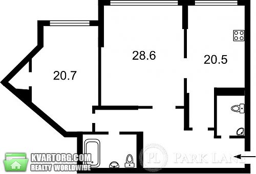 Sell 2-room apartment. Киев, Срибнокильская — photo 4