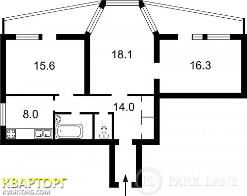 Sell 3-room apartment. Киев,  Виноградный пер — photo 2