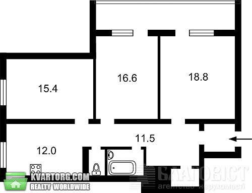 Sell 3-room apartment. Киев, Луначарского — photo 2