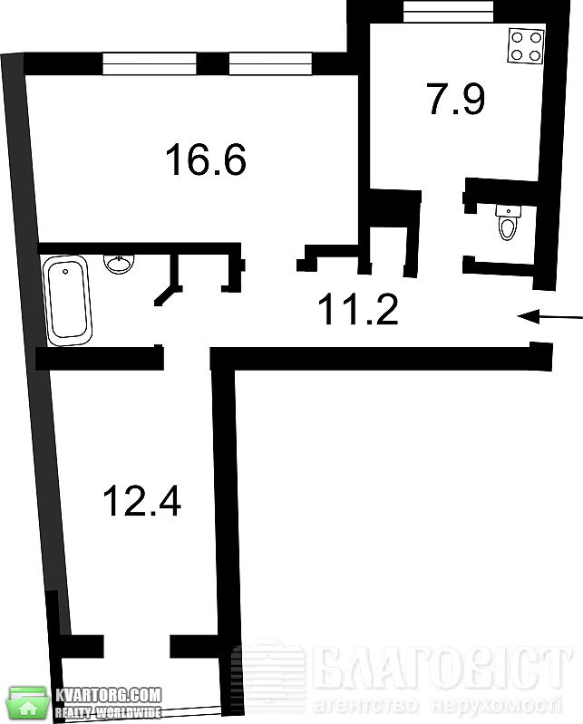 Sell 2-room apartment. Киев,  Науки пр — photo 2