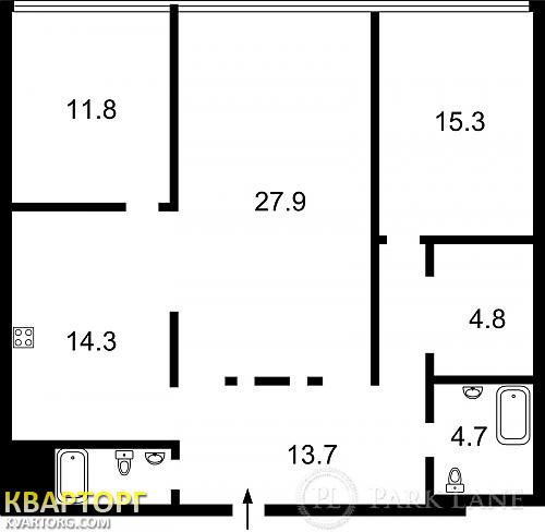 продам 3-комнатную квартиру. Киев,   Днепровская наб - фото 8