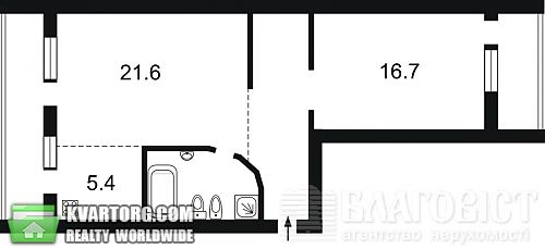 Sell 2-room apartment. Киев, Скифская — photo 3