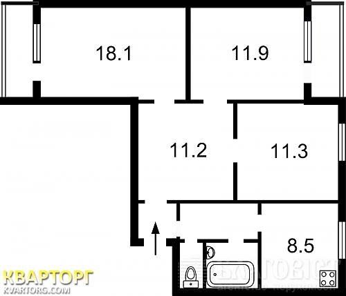 Sell 3-room apartment. Киев, Бажана — photo 6
