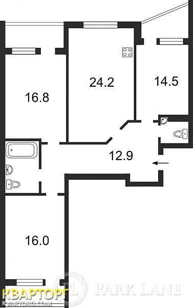 Sell 3-room apartment. Киев,  Бажана — photo 2