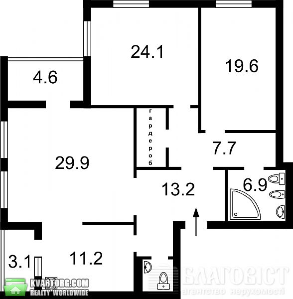 Sell 3-room apartment. Киев, Срибнокильская — photo 2