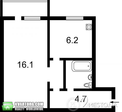 Sell 1-room apartment. Киев, Воздухофлотский пр — photo 9