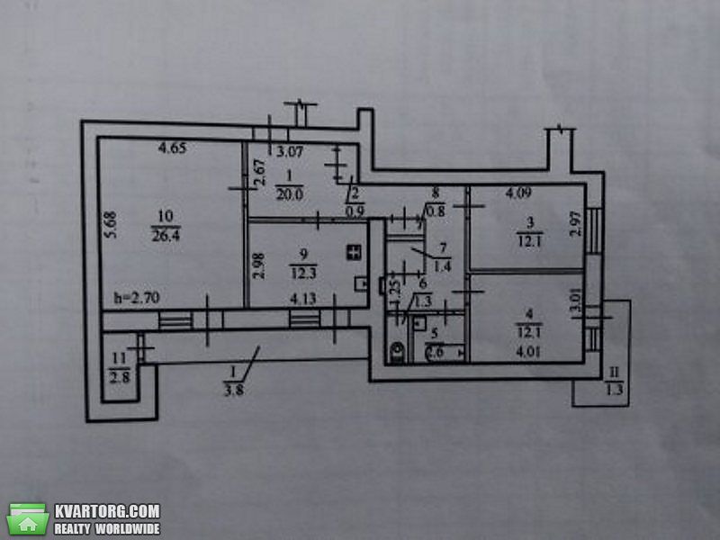Sell 3-room apartment. Днепропетровск, карла маркса — photo 1
