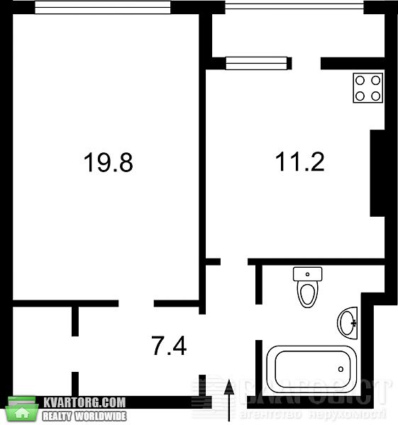 Sell 1-room apartment. Киев, Левитана — photo 2