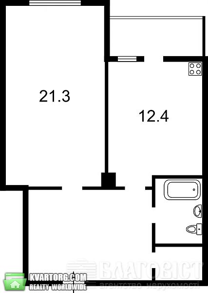 Sell 1-room apartment. Киев, Днепровская наб — photo 9